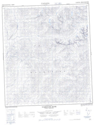 116B07 Tombstone River Canadian topographic map, 1:50,000 scale
