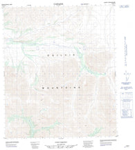 116B13 No Title Canadian topographic map, 1:50,000 scale