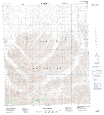 116B14 No Title Canadian topographic map, 1:50,000 scale