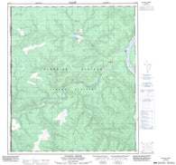 116C07 Clinton Creek Canadian topographic map, 1:50,000 scale