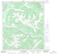 116C08 Cassiar Creek Canadian topographic map, 1:50,000 scale