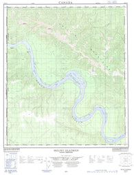 116C10 Mount Gladman Canadian topographic map, 1:50,000 scale
