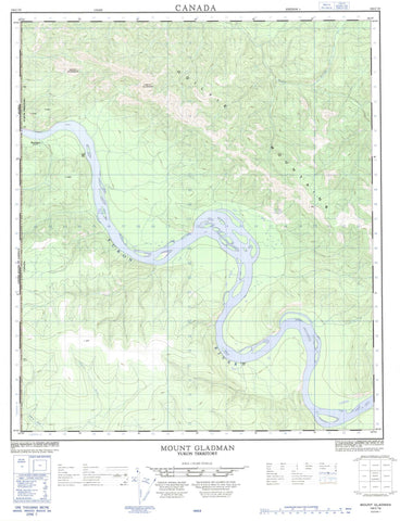 116C10 Mount Gladman Canadian topographic map, 1:50,000 scale