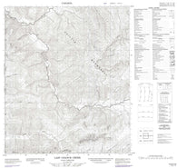 116C15 Last Chance Creek Canadian topographic map, 1:50,000 scale