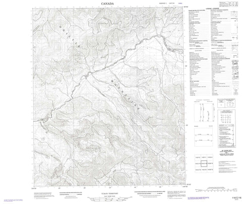 116C16 No Title Canadian topographic map, 1:50,000 scale