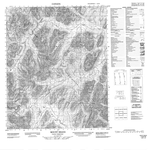 116F09 Mount Bragg Canadian topographic map, 1:50,000 scale