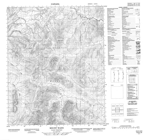 116F16 Mount Wann Canadian topographic map, 1:50,000 scale
