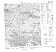 116G01 Engineer Creek Canadian topographic map, 1:50,000 scale
