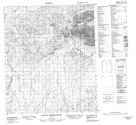 116G03 Mount Skookum Jim Canadian topographic map, 1:50,000 scale