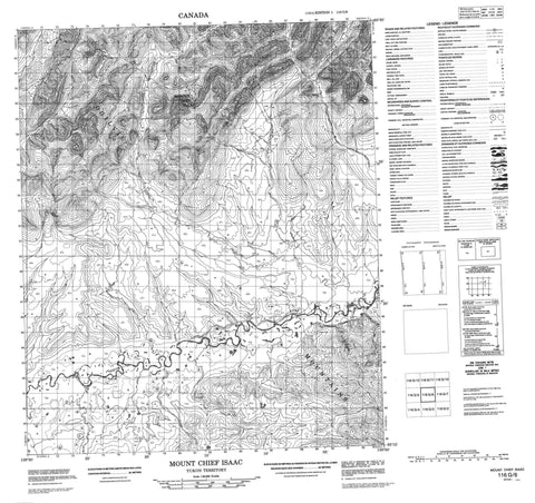 116G06 Mount Chief Isaac Canadian topographic map, 1:50,000 scale
