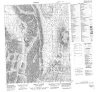 116G10 Mount Cluett Canadian topographic map, 1:50,000 scale