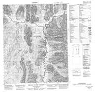 116G13 Mount Tagish Charlie Canadian topographic map, 1:50,000 scale