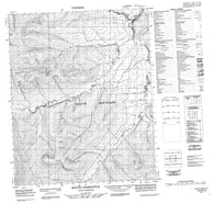 116G16 Mount Harbottle Canadian topographic map, 1:50,000 scale