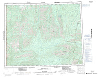116G Ogilvie River Canadian topographic map, 1:250,000 scale