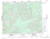 116G Ogilvie River Canadian topographic map, 1:250,000 scale