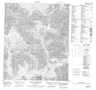 116H01 Mount Dempster Canadian topographic map, 1:50,000 scale