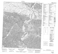 116H03 Mount Kinney Canadian topographic map, 1:50,000 scale