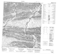 116H06 Mount Bunoz Canadian topographic map, 1:50,000 scale