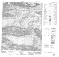 116H07 Mount Fyfe Canadian topographic map, 1:50,000 scale