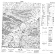 116H10 Esau Hill Canadian topographic map, 1:50,000 scale