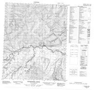 116H14 Enterprise Creek Canadian topographic map, 1:50,000 scale