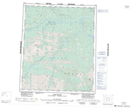 116H Hart River Canadian topographic map, 1:250,000 scale
