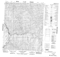 116I04 Mcparlon Creek Canadian topographic map, 1:50,000 scale