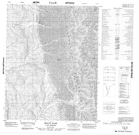 116I09 Mount Hare Canadian topographic map, 1:50,000 scale