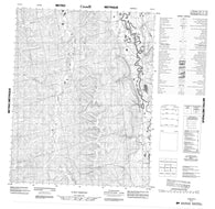 116I11 No Title Canadian topographic map, 1:50,000 scale