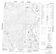 116I14 Aquila Creek Canadian topographic map, 1:50,000 scale