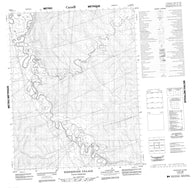 116J08 Whitestone Village Canadian topographic map, 1:50,000 scale