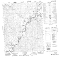 116J09 Rube Creek Canadian topographic map, 1:50,000 scale
