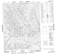 116J10 Cody Hill Canadian topographic map, 1:50,000 scale