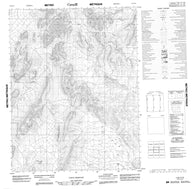 116J13 No Title Canadian topographic map, 1:50,000 scale