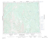 116J Porcupine River Canadian topographic map, 1:250,000 scale