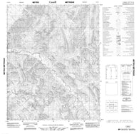 116K07 No Title Canadian topographic map, 1:50,000 scale