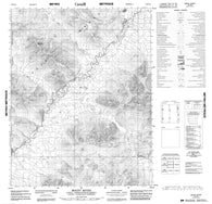 116K10 Mount Rover Canadian topographic map, 1:50,000 scale