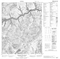 116N07 Rampart Mountain Canadian topographic map, 1:50,000 scale