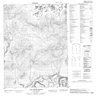 116N09 Old Crow Range Canadian topographic map, 1:50,000 scale