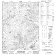 116N10 Caribou Bar Creek Canadian topographic map, 1:50,000 scale