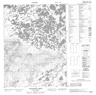 116N16 Schaeffer Creek Canadian topographic map, 1:50,000 scale