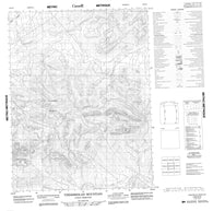116O03 Veeshridlah Mountain Canadian topographic map, 1:50,000 scale