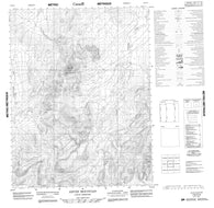 116O04 Ahvee Mountain Canadian topographic map, 1:50,000 scale