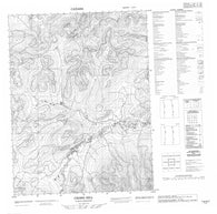 116O07 Choho Hill Canadian topographic map, 1:50,000 scale