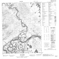 116O12 Old Crow Canadian topographic map, 1:50,000 scale