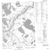 116O14 Chungklee Lake Canadian topographic map, 1:50,000 scale