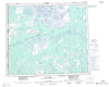 116O Old Crow Canadian topographic map, 1:250,000 scale