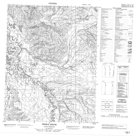 116P02 Pebble Brook Canadian topographic map, 1:50,000 scale