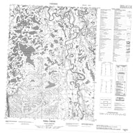 116P03 Tizra Creek Canadian topographic map, 1:50,000 scale