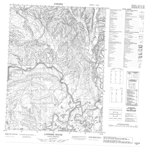 116P06 Lapierre House Canadian topographic map, 1:50,000 scale